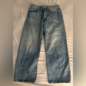 MOTHER Half Pipe High Rise Ankle Wide Leg Jeans